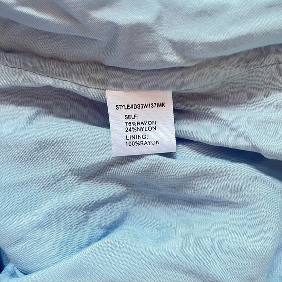 South Moon Under Ice Blue Dress L - Picture 6 of 8